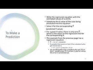 Simple regression explained