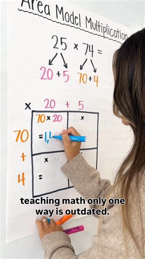 Holly Alexander on Instagram: "Someone had to say it 🤷🏻‍♀️ I get so many comments telling me to “just teach math the normal way,” meaning the standard algorithm. What people don’t realize is that the standard algorithm can actually be more confusing than many other strategies. This post is for the haters who think they know what it’s like to be in a classroom today - working with kids whose abilities exist on a spectrum so wide it can feel impossible some days. Unless you are a teacher in toda
