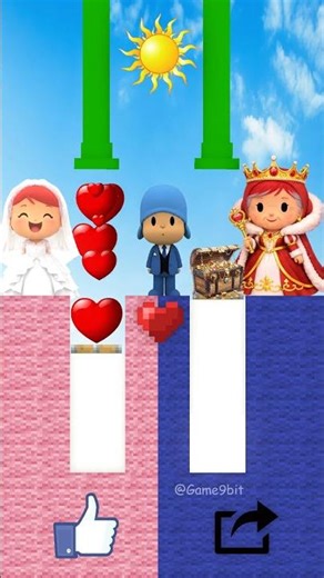 Who will Pocoyo choose: Bride Nina or Princess Nina?
