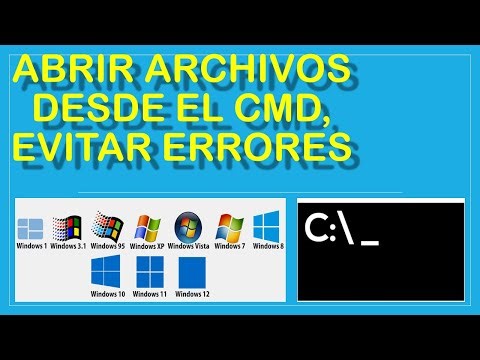 Que hay que tomar en cuenta para abrir o ejecutar programas o archivos desde el CMD
