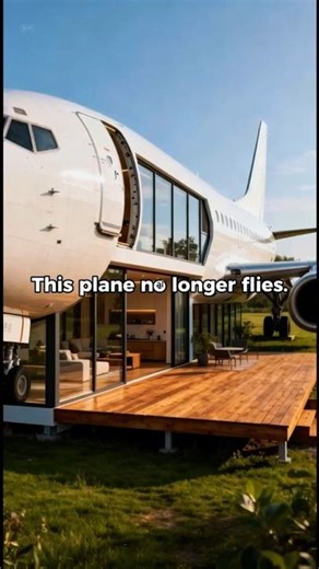 ✈️ This Plane Became a Real Family Home #shorts