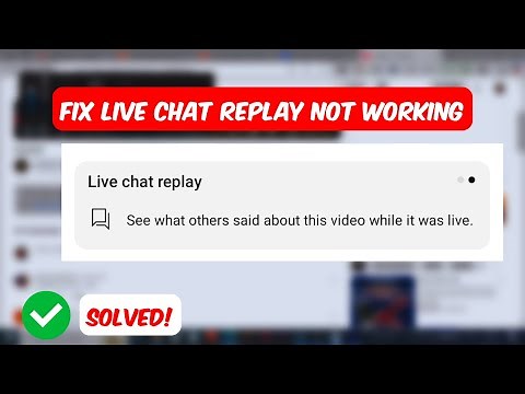 YouTube live chat replay not showing (Quick fix)