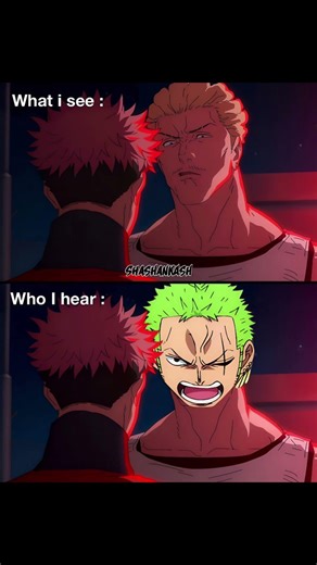 POV: You’re Watching Jujutsu Kaisen but All You Hear is Roronoa Zoro ⚔️🌀 #jjk #onepiece #shorts