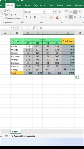 AutoSum tricks in Excel 😀✅ #exceltips #ExcelTricks #exceltutorial #explore | computernotion