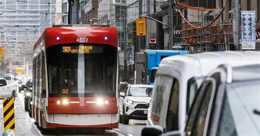 TTC streetcar derails after crash in downtown core