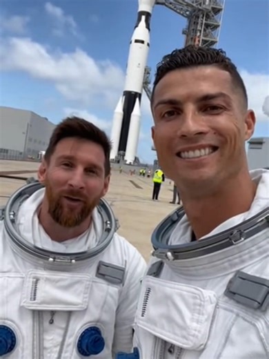 🇦🇷Messi y Cristiano Ronaldo🇵🇹 compraron un cohete🚀 espacial, para ir a la luna🌘 gracias a los millones🤑 que se ganó Lionel, por enfrentar al Barcelona SC🇪🇨 #messi #cristianoronaldo #cohete #luna #MessiCR7