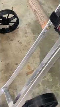 Homemade 2 row push planter.