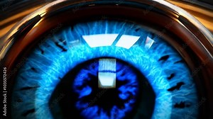 An AI eye that feeds into wires