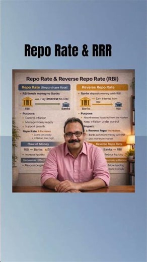 The repo rate and reverse repo rate #macroeconomics
