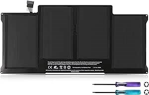 K KYUER A1496 A1405 A1377 Battery for MacBook Air 13" A1369 Late 2010 Mid 2011 A1466 Mid 2012 2013 Early 2014 2015 2017 MC965LL/A MC966 MD231 MD231 760 MD. 761 MJVE2LL/A MJVG2LL/A EMC 2559 2632 2925