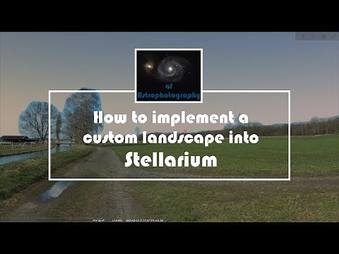 How to implement a custom landscape into Stellarium (Using Hugin, Gimp)