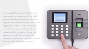 🔒 Tingkatkan sistem pencatatan kehadiran anda dengan Mesin Kehadiran Sidik Jari Deli E3960! 🕒 Tinggalkan log manual dan adaptasikan pengurusan masa yang tepat dan selamat. 🌟 E3960 menggunakan teknologi biometrik yang canggih, membolehkan pekerja masuk dan keluar dengan mudah menggunakan sidik jari mereka. 💪 Memastikan rekod kehadiran yang tepat dan menyelaraskan pengurusan tenaga kerja anda! 🏬 Kunjungi kedai kami sekarang untuk melihat sendiri Deli E3960 atau beli dalam talian di https://be