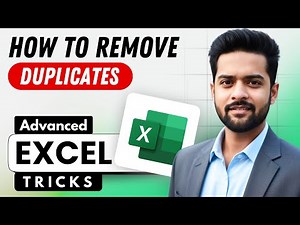 Advanced Excel Tutorials | How to Remove Duplicates in Excel | Data Cleaning | Excel for Beginners