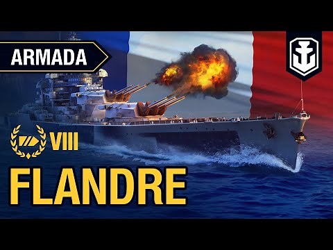 Armada. Battleship Flandre. World of Warships guide