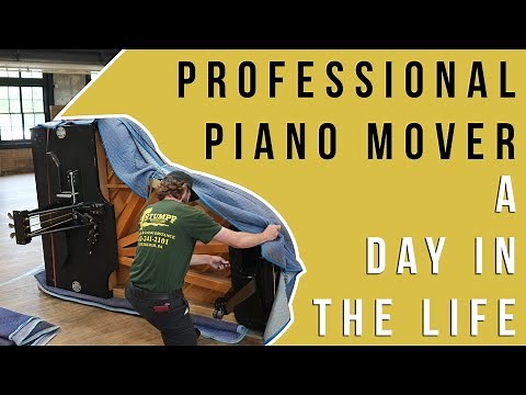 A Day in the Life of a Piano Mover - How to Move a Grand Piano from One Place to Another!