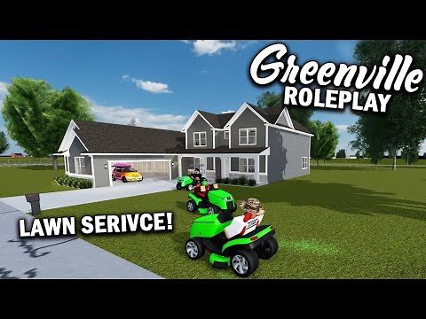 LAWN MOWING SERVICE!! || ROBLOX - Greenville Roleplay