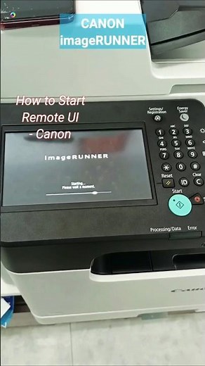 Bật khởi động chế độ Remote UI trên máy in Canon imageRUNNER #shorts