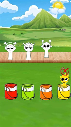 Will the Sprunkis 🎨🦘be able to jump into the correct color boxes? Help them!”#gameplay#gaming#puzzle