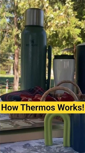 How Does a Thermos Keep Coffee Hot for Hours? ☕ The Science Explained! #Science #Engineering #Shorts