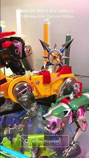 Bandai DX Voltes V & Blitzway Robo Carbotix Voltron - vehicle and lion mode showcase