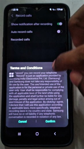 How to on call recording in samsung phones . #callrecording #tech #viralshorts #samsung #trend