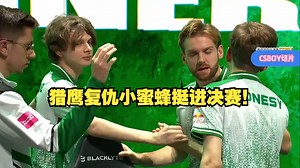 CSBOY看尼孩双双发挥拿到赛点！猎鹰复仇小蜜蜂挺进决赛！