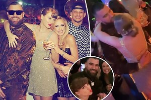 Taylor Swift and Travis Kelce ring in 2024 with a kiss at midnight on New Year’s Eve