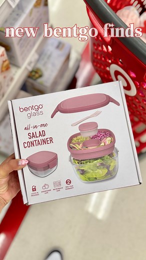 TargetOverEverything on Instagram: "|ad| Run to Target because these new glass food storage containers by @bentgo just hit Target shelves! If you guys have been following me for a while, you know that I LOVE glass storage for my food, so easy to clean and it never get stained or stinky. I am so in love with my new glass salad container😍 These are made from borosilicate glass, making them oven-safe, freezer-safe, microwave-safe and dishwasher-safe😊 Head to your local @target store to grab yours
