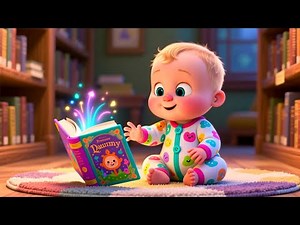 Baby and the Library Adventure 📚✨ | ABC & 123 Learning for Toddlers | Kids Educational Video