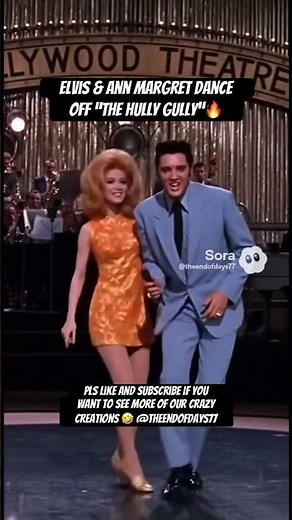 Elvis Presley & Ann Margret Dance HULLY GULLY🔥#elvispresley #shortsfeed #shorts #short #viral
