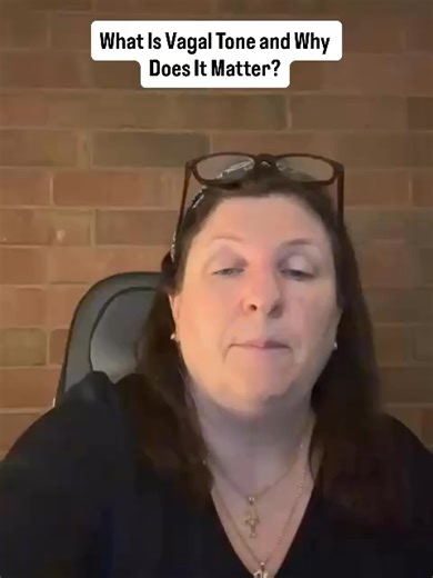 Vagal tone is our body’s reset button. When we go into dorsal vagal shutdown, everything slows down to conserve energy. Rebooting the system means waking it up with heart rate, blood flow, and metabolism. The goal is to strengthen vagal tone so our nervous system can shift naturally between calm, alert, and relaxed states without needing a full reset ⚡ Practice is key once we put language to it. #VagalTone #AutonomicNervousSystem #TraumaInformed #HealingJourney #MindBodyConnection