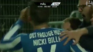 880 reactions · 121 shares | Probably the best goal celebration in the world? EfB player Nicki Bille Nielsen drinks fan's beer after scoring last-gasp equaliser in Denmark | Guardian football | Facebook