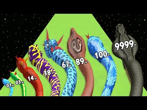 Snake Run Evolution Mission - Level Up Snake Max Level Gameplay (New Update)