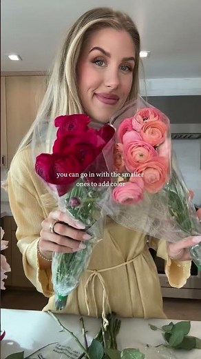 how to create stunning floral arrangements at home 🩷✨ #diyflowerarrangement #flowerideas