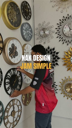 Jom tengok design jam dinding yang simple #clockmaster #jamdinding #wallclock #jamminimalis #bazarraya
