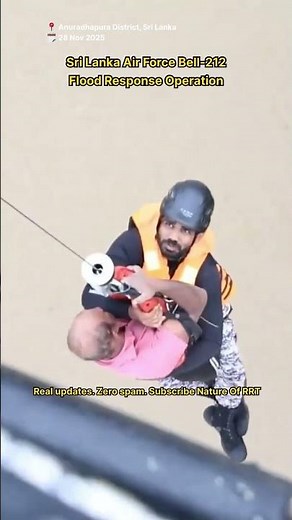 Sri Lanka Air Force Bell-212: Coordinated Flood Rescue in Anuradhapura | November 28, 2025