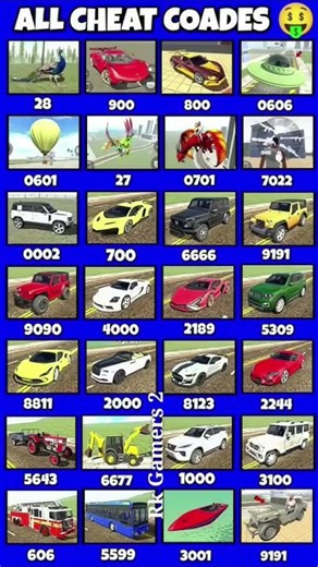 Indian bike driving 3D cheats code ✨❤️