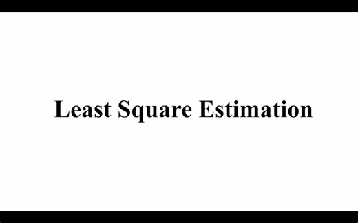 LM&GLM | Least Square Estimation