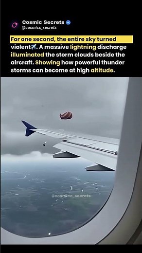For One Second, The Sky Turned Violent ⚡✈️ #short #viral #trending #viralvideo
