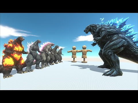 Let Test Which Godzilla destroy dummy faster then let them fight against team of Godzilla Earth