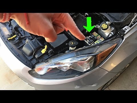 FORD FIESTA RADIATOR FAN RELAY LOCATION REPLACEMENT 2008-2017