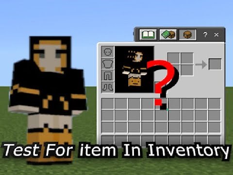 Test for Item in Player Inventory(Bedrock)