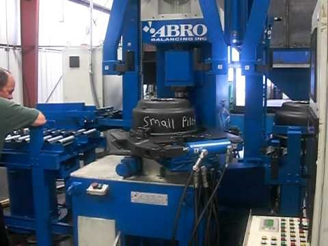 Dynamic Balancing Machine- Automatic Brake Drum Balancer by ABRO Balancing Inc.