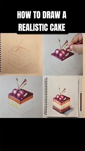 Is it a cake or a drawing?!! #art #shortsfeed #shortsviral #artshorts #howtodraw