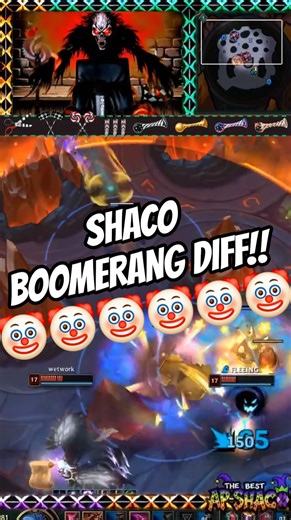 BOOMERANG DIFF!! 😵😵 (INSANE AP SHACO 1V3) - LEAGUE ARENA COMBEBACK! - (MUST SEE 👀)