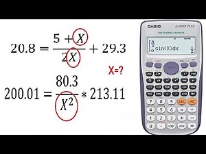 COMO RESOLVER UNA ECUACIÓN EN LA CALCULADORA fx-570