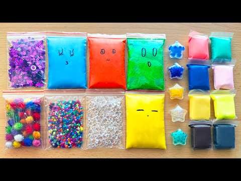 Making Slime with Bags and Clay - Super Satisfying and Relaxing ASMR Sounds