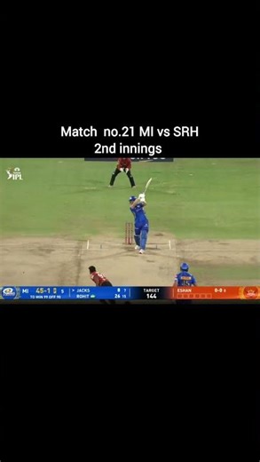 M0:21 MI VS SRH IPL MATCH HIGHLIGHT #shorts #cricket #trending #viral