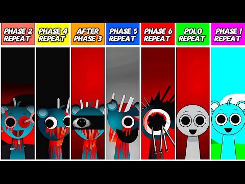 Sprunki PHASE 2 POLO REPEAT After PHASE 3 And PHASE 5 But PHASE 6, 4 ,1 Repeat Everyone Characters