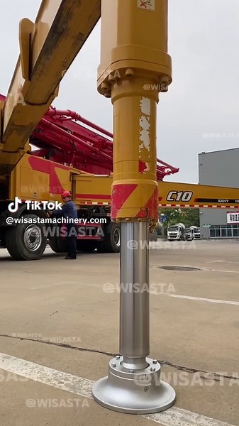 SANY Mercedes Chassis 62m Concrete Pump Performance Test